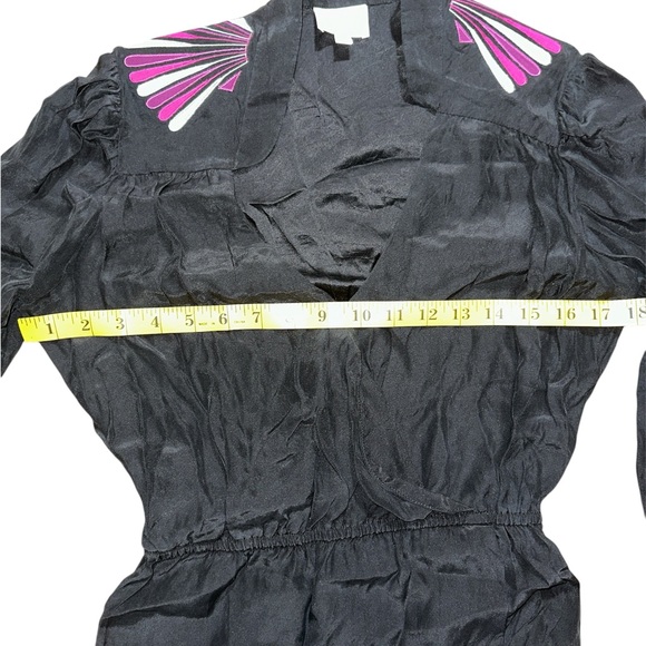 Parker Black Silk black Blouse XS - Picture 5 of 5